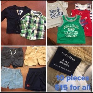 SUMMER Clothes 6-12 months Baby’s Gap Under Armor